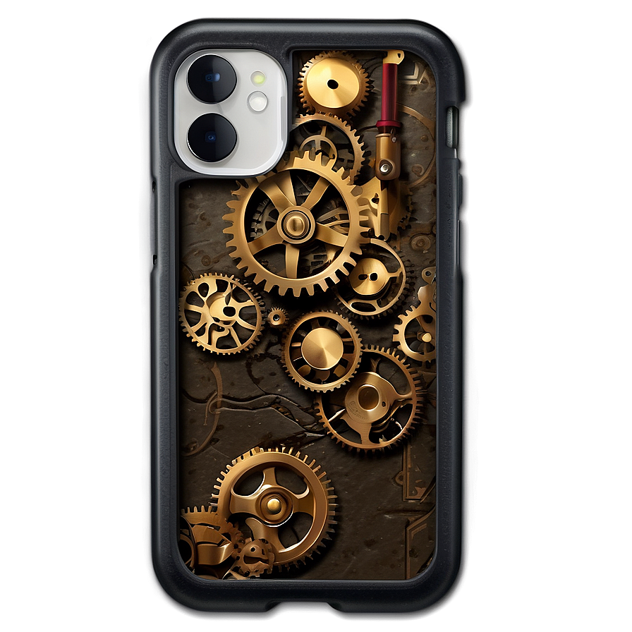 Steampunk Gears Phone Case Png Bkc PNG