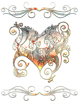 Steampunk Heart Artwork PNG