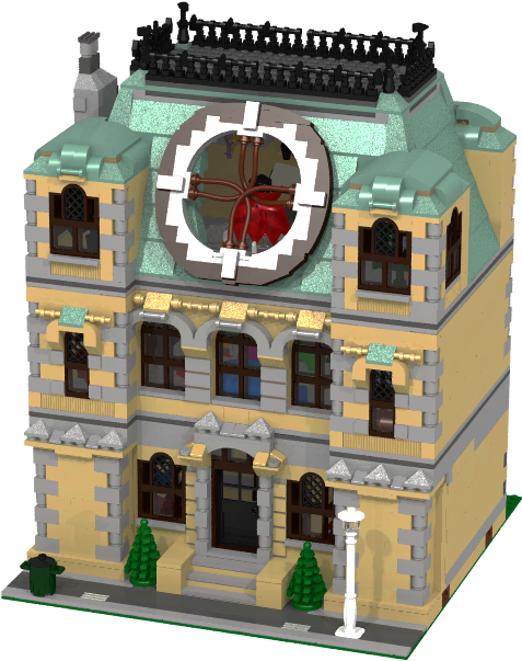 Steampunk Lego Building PNG