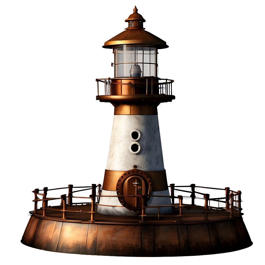 Steampunk Lighthouse Png 05242024 PNG