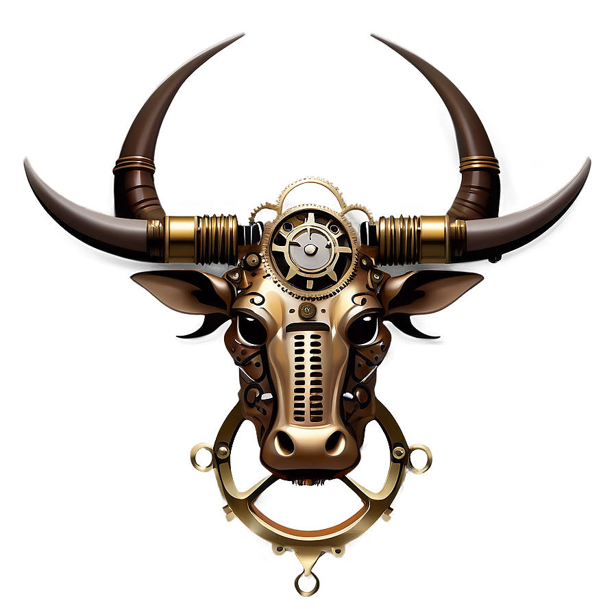 Steampunk Ox Design Png 06242024 PNG