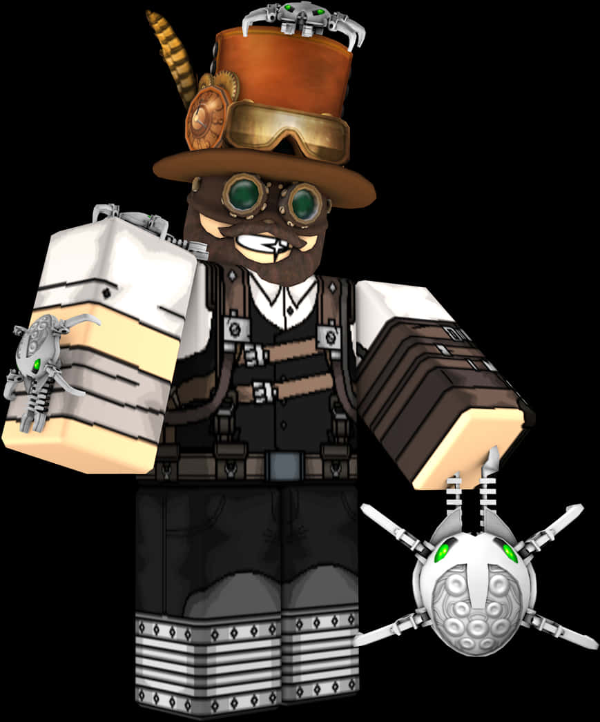 Steampunk Roblox Character PNG