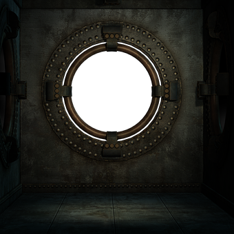 Steampunk_ Submarine_ Porthole PNG