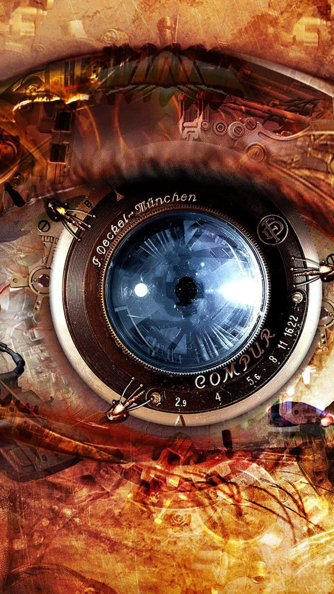 Steampunk_ Vision_ Eye Wallpaper