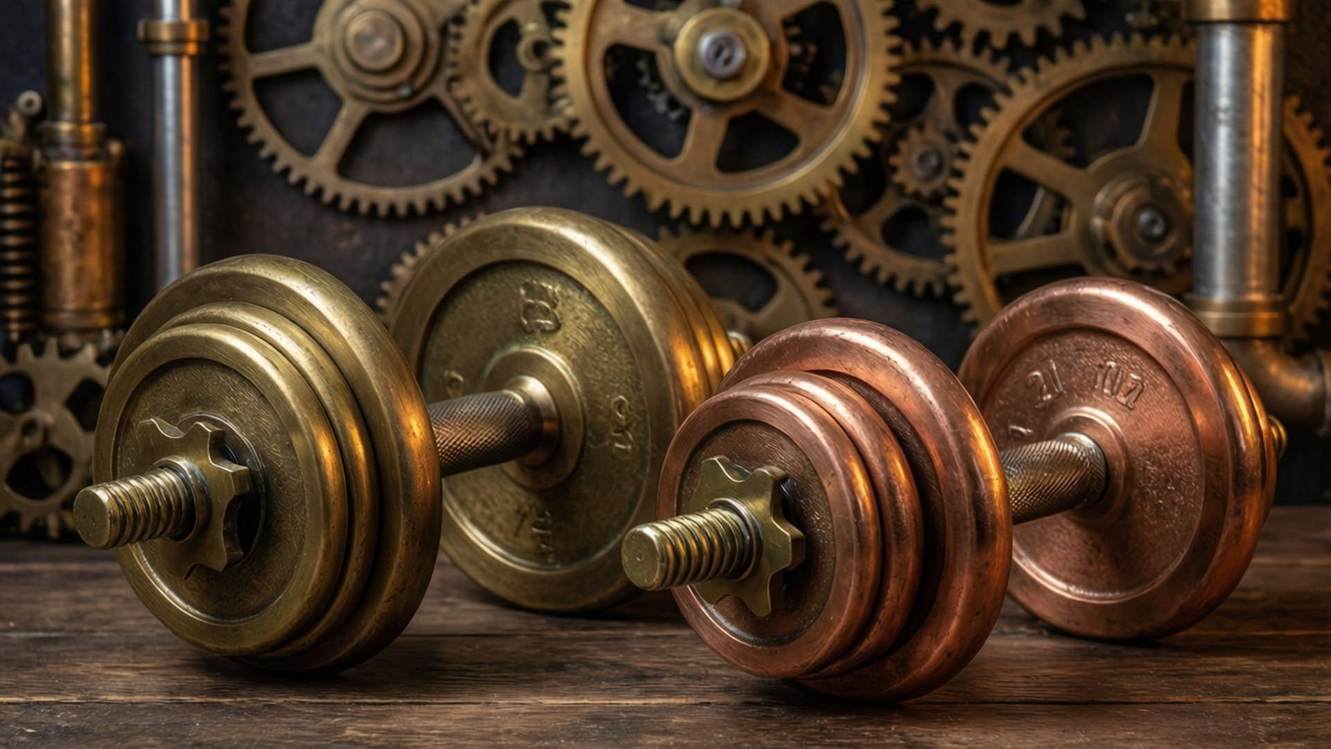 Steampunk Gewichten Achtergronden