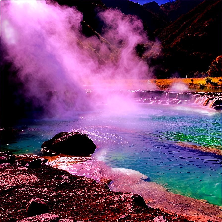 Download Steamy Hot Springs Png Ipq58 | Wallpapers.com