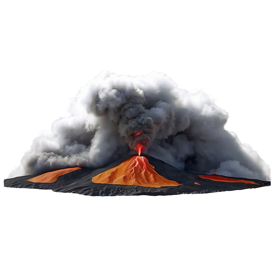 Steamy Volcano Eruption Png 32 PNG