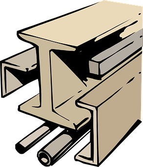 Steel Beamsand Plates Construction Graphic PNG