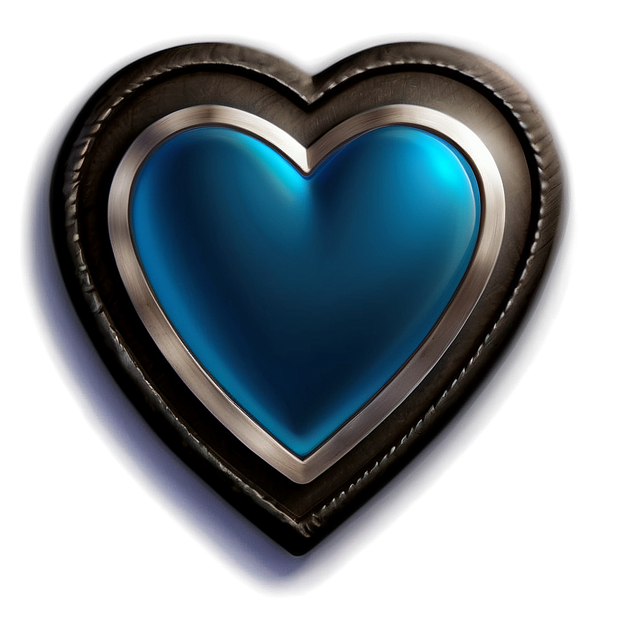 Steel Blue Heart Icon Png 63 PNG