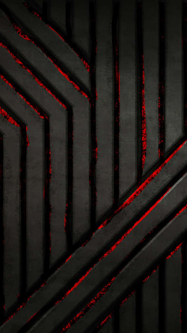 En sort og rød baggrund med en rød stribe ned langs midten Wallpaper