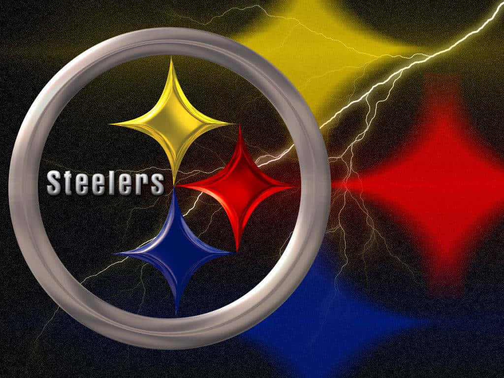 Illogo Ufficiale Dei Pittsburgh Steelers Per Iphone. Sfondo