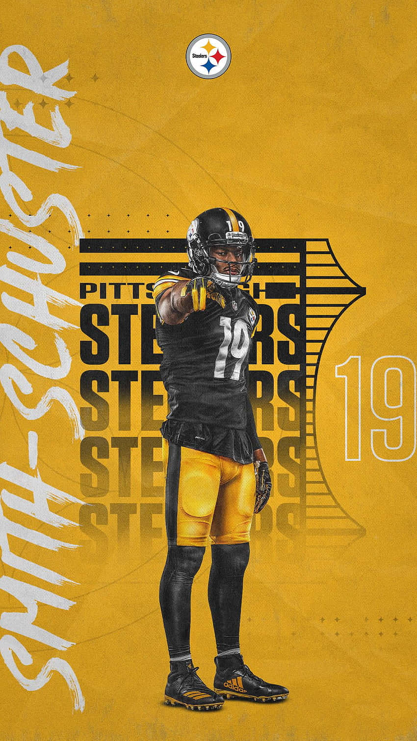 Make your Iphone stand out with this officially licensed Pittsburgh Steelers wallpaper Wallpaper