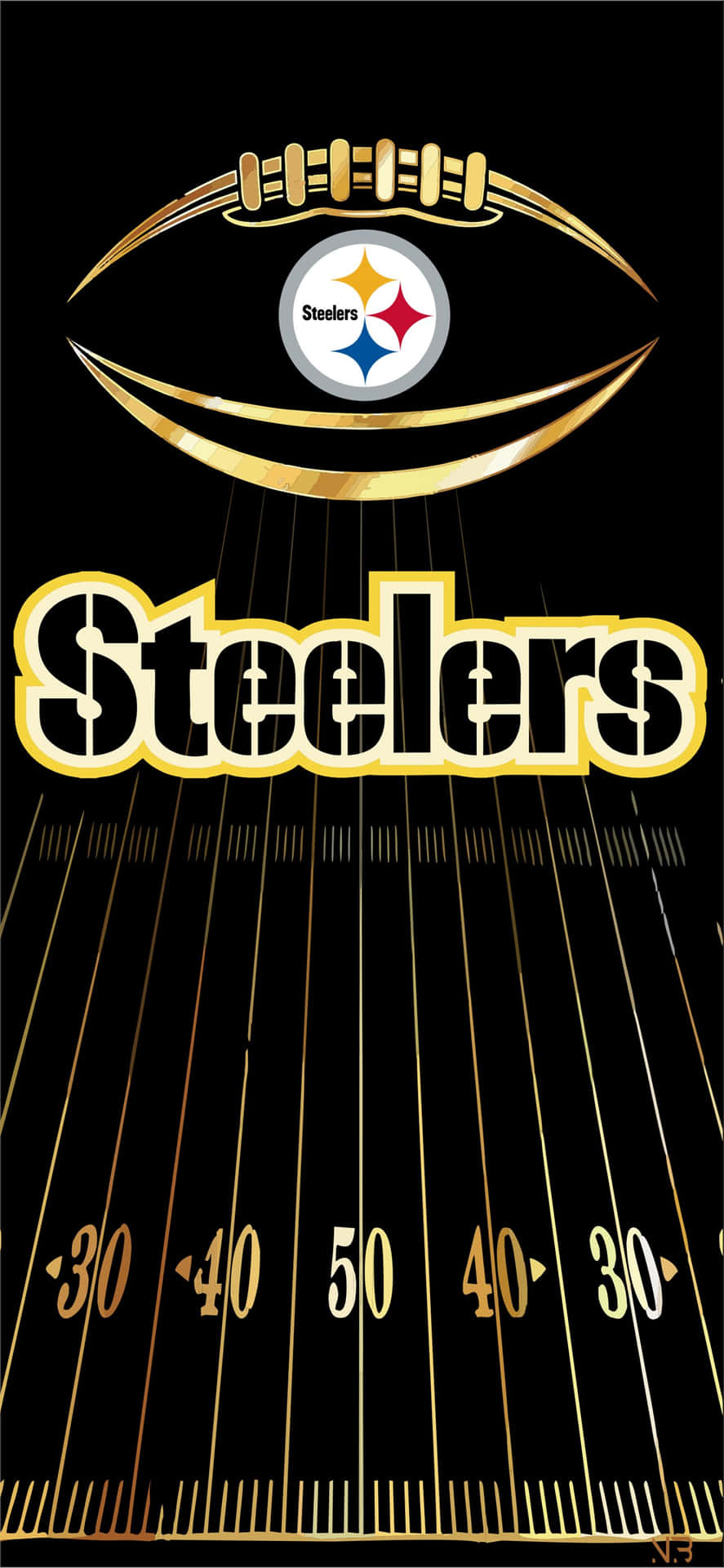 Få handling - Få den officielle app til Pittsburgh Steelers Wallpaper