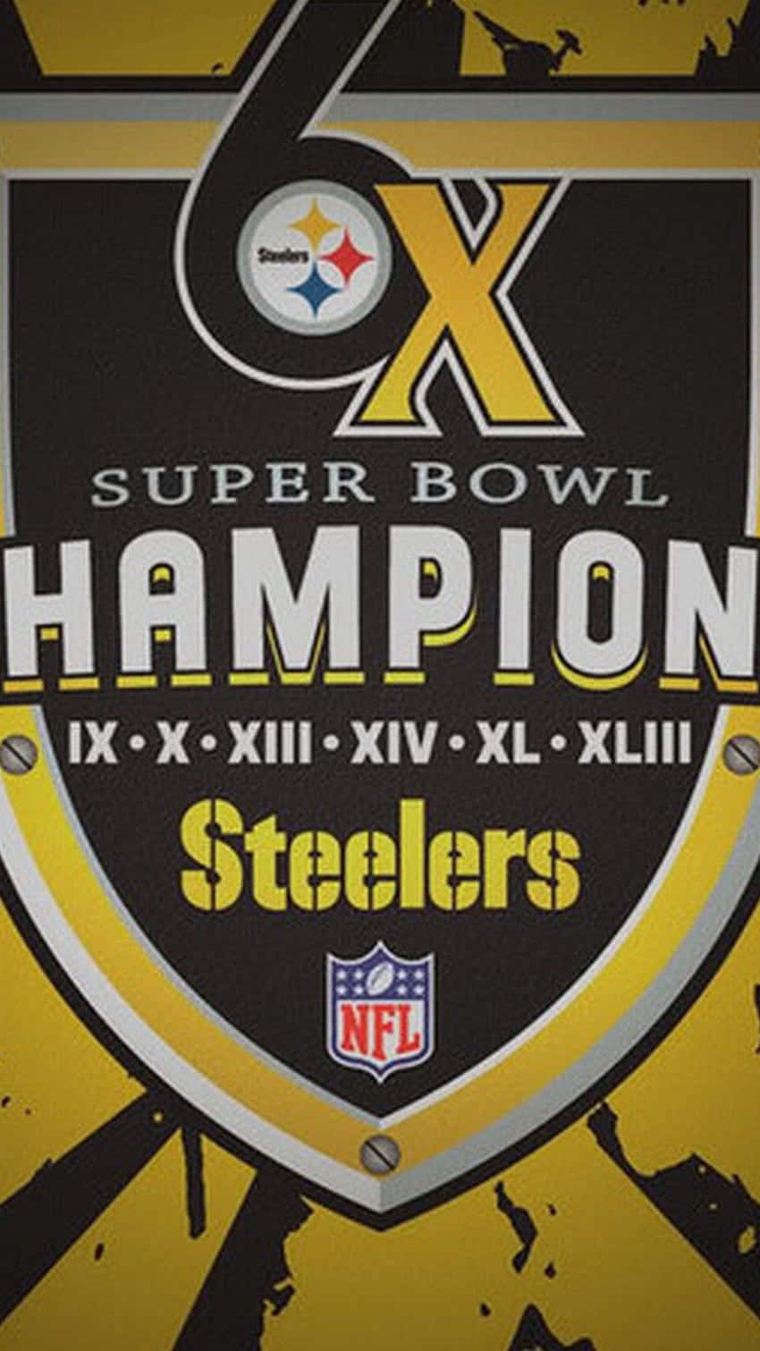 Vis frem din stolthed over at være en del af Steeler Nation med denne Steelers iPhone tapet. Wallpaper