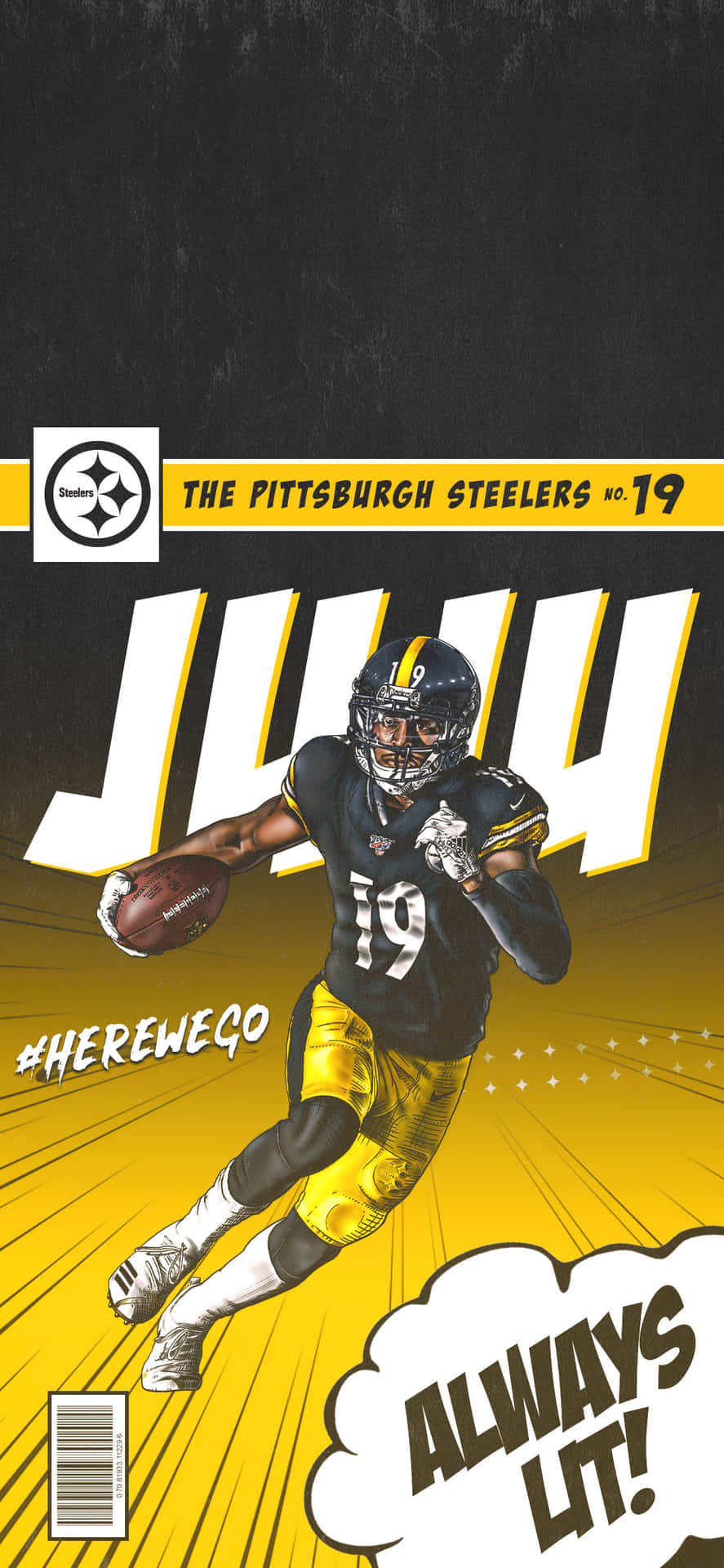 Erhaltensie Die Neuesten Steelers-nachrichten, Statistiken Und Highlights Auf Ihr Handy Mit Einem Steelers-iphone-hintergrundbild Wallpaper