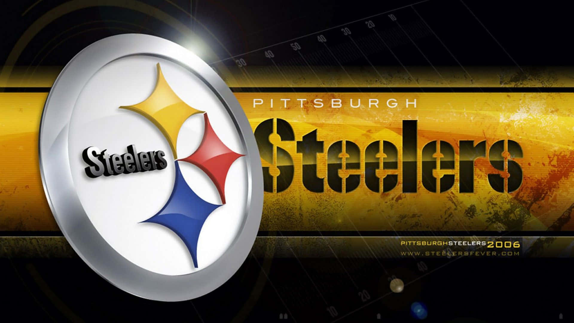 Officielllogotyp För Pittsburgh Steelers. Wallpaper