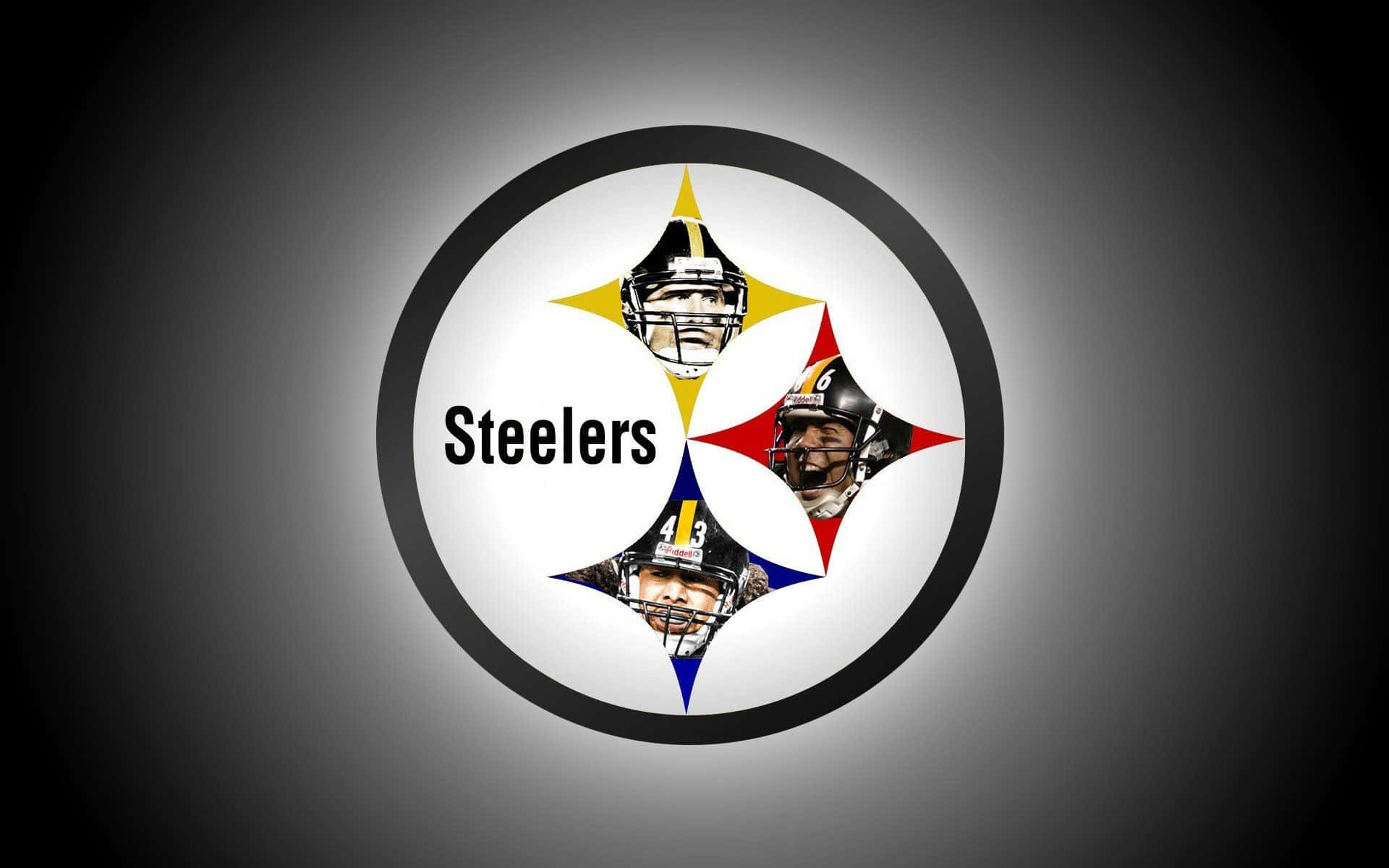 Detofficiella Logotypen För Pittsburgh Steelers. Wallpaper