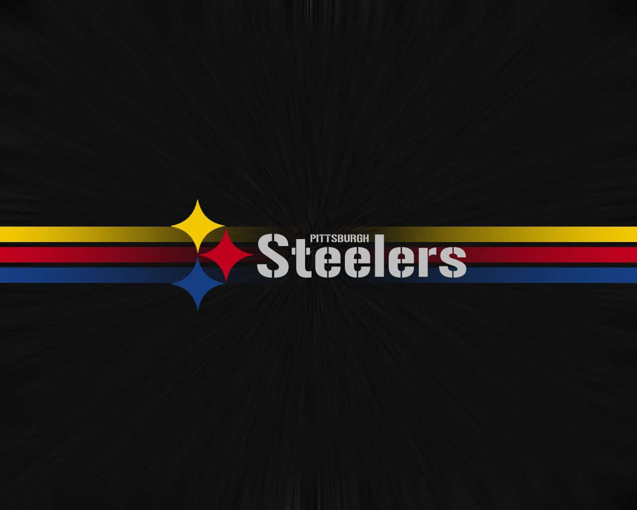 Tapet med Stålnationens logo: Et tapet, der fremhæver det genkendelige Pittsburgh Steelers logo. Wallpaper