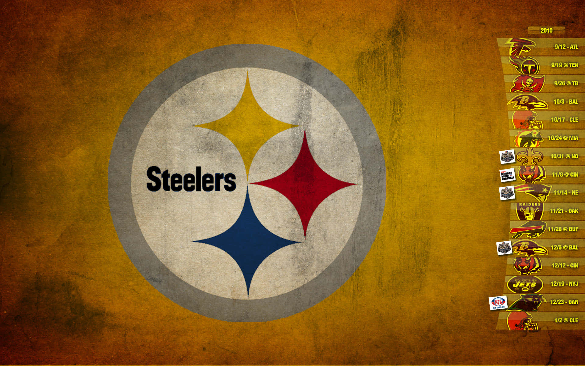Denofficiella Logotypen För Pittsburgh Steelers. Wallpaper