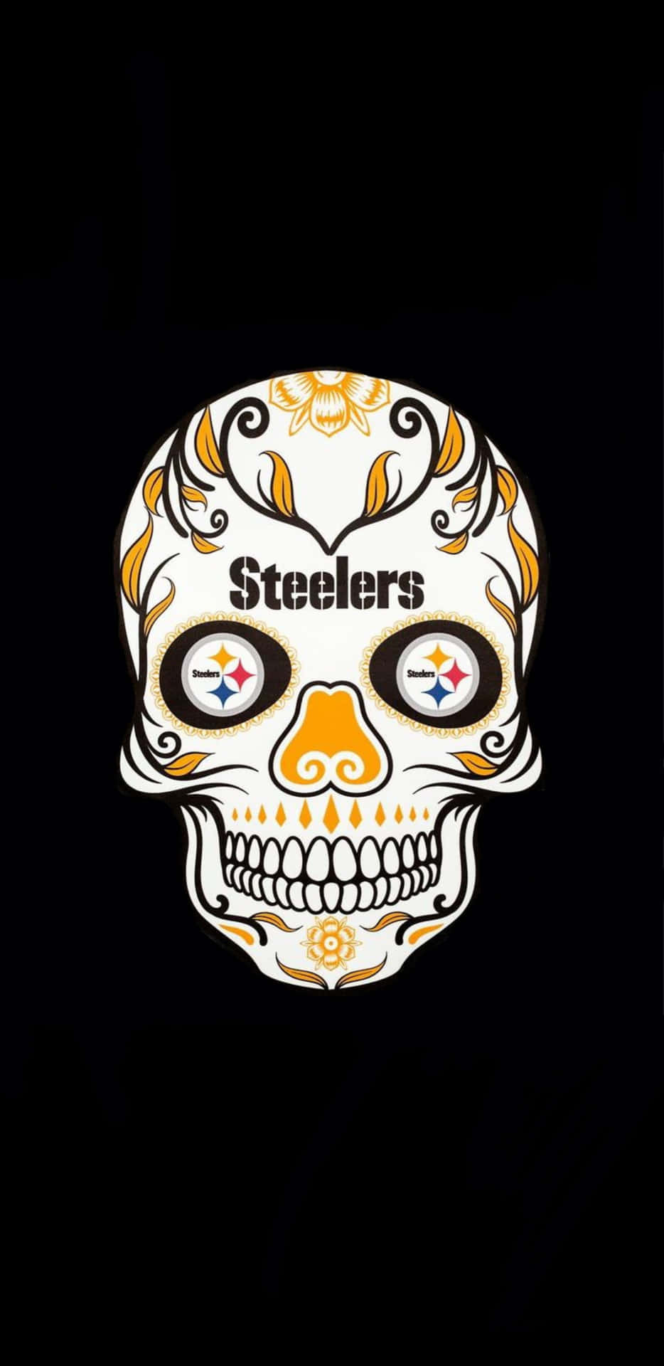 Pittsburgh Steelers Sugar Skull Wallpaper Wallpaper