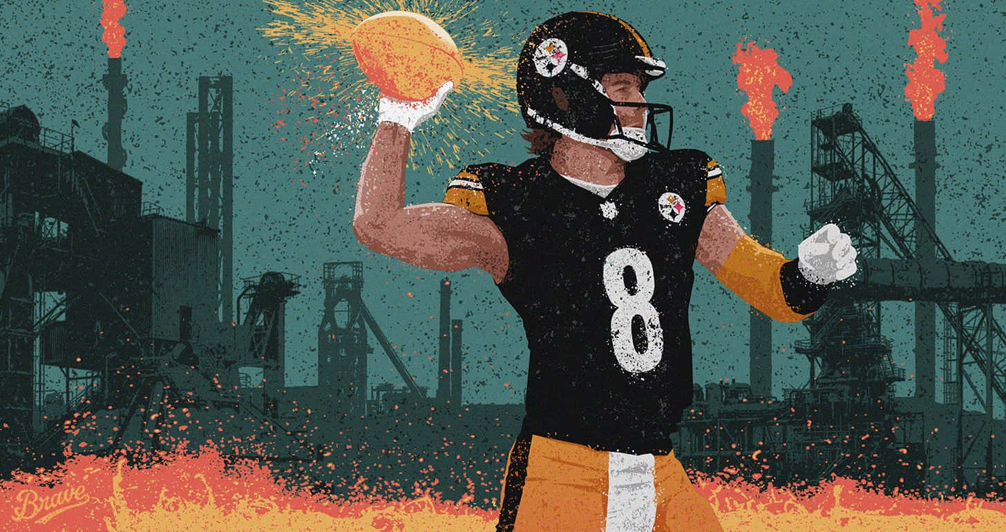 Steelers Quarterback Illustration Wallpaper