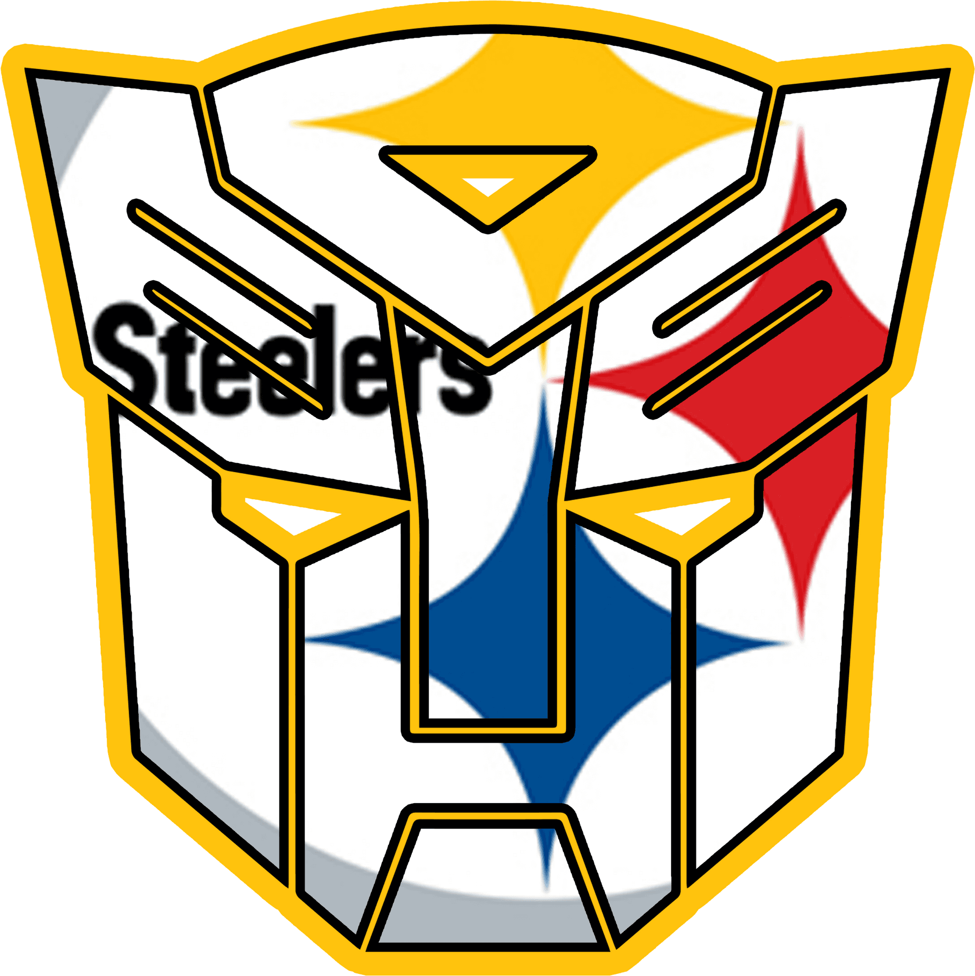Steelers Transformers Mashup Logo PNG