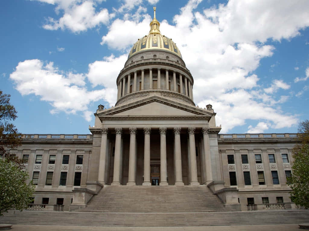 Steep Stairways Of West Virginia's State Capitol Building Wallpaper