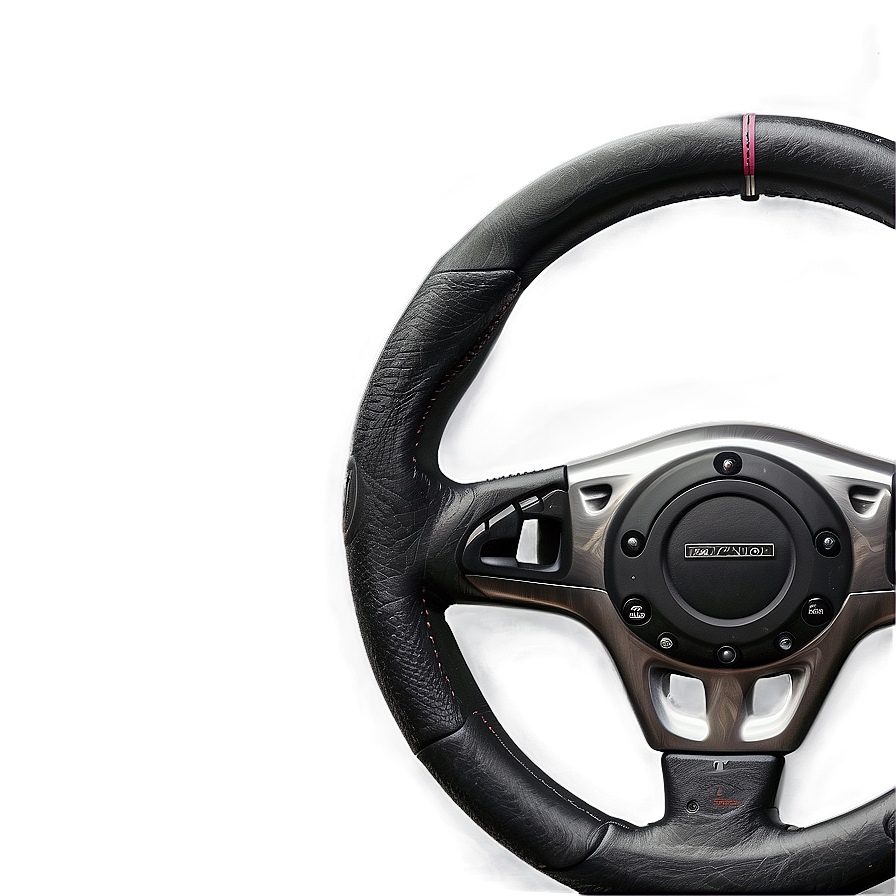 Steering Wheel On White Background Png Xvu35 PNG