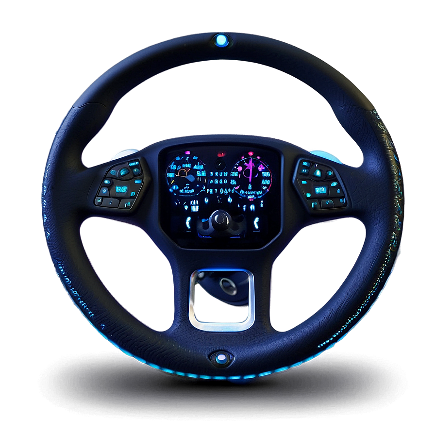 Steering Wheel With Led Display Png Rid96 PNG