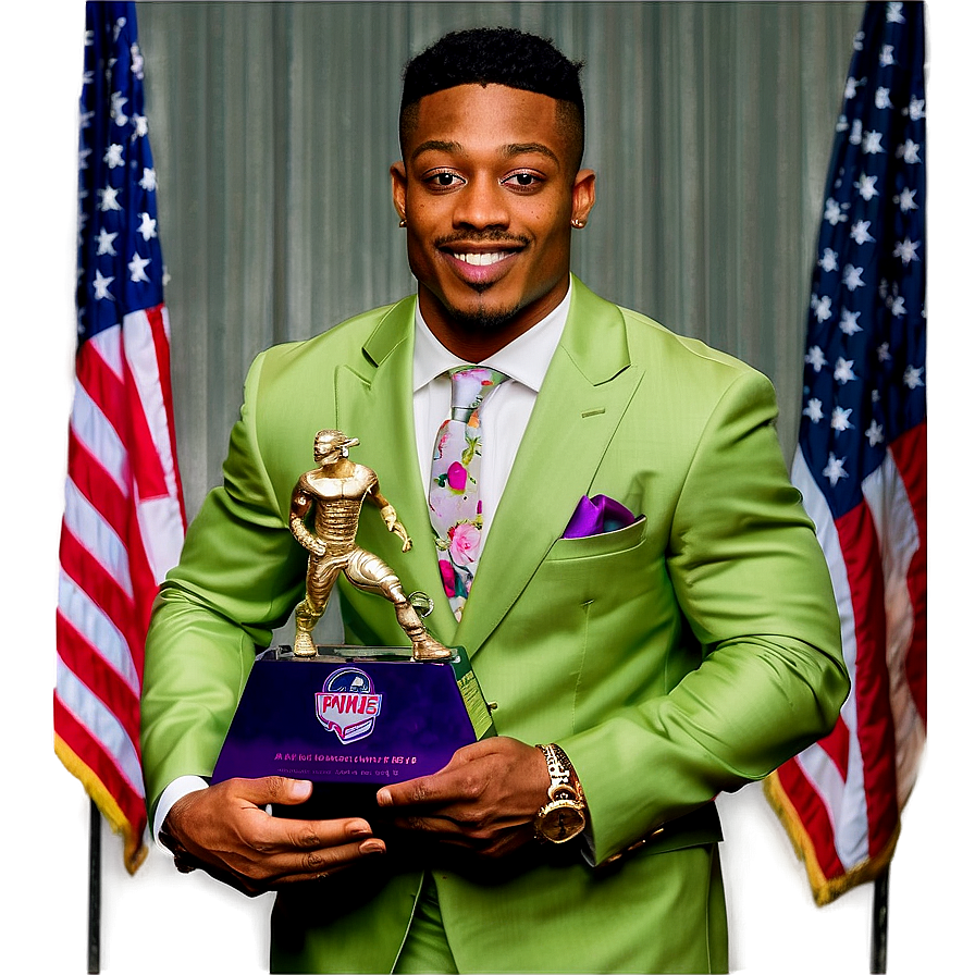 Stefon Diggs Award Ceremony Png Aah PNG