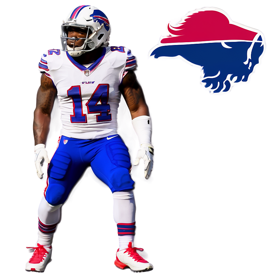 Stefon Diggs Buffalo Bills Uniform Png Guf86 PNG