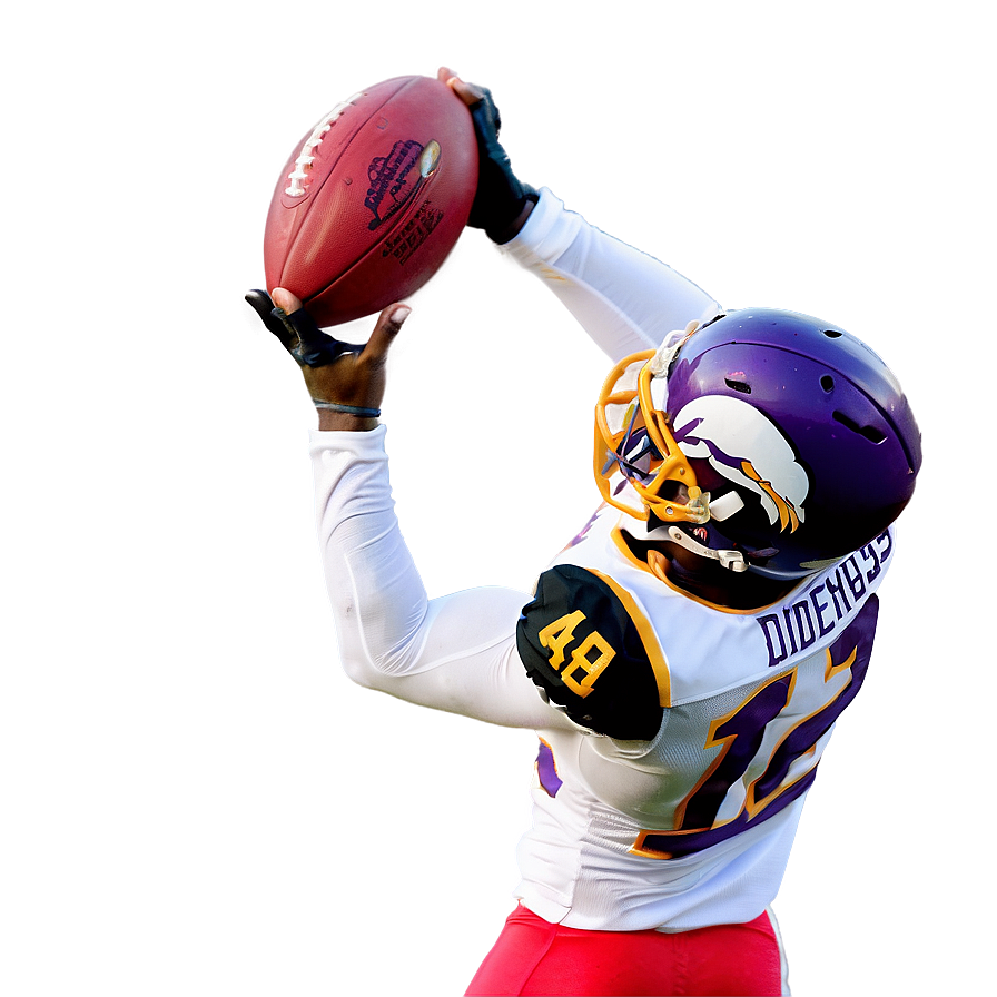 Stefon Diggs Catching Football Png Myi PNG