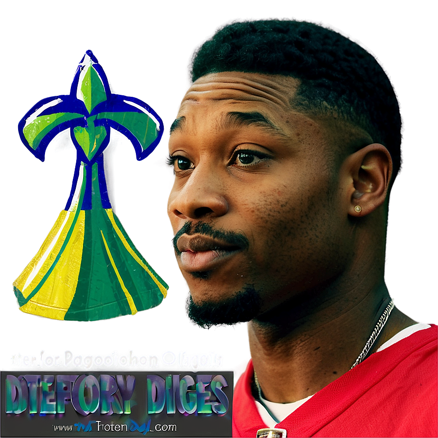 Stefon Diggs Charity Event Png 06202024 PNG