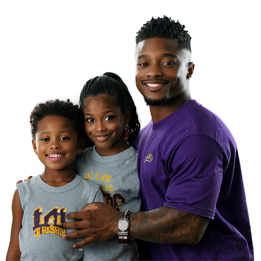 Stefon Diggs Family Time Png Vnv PNG