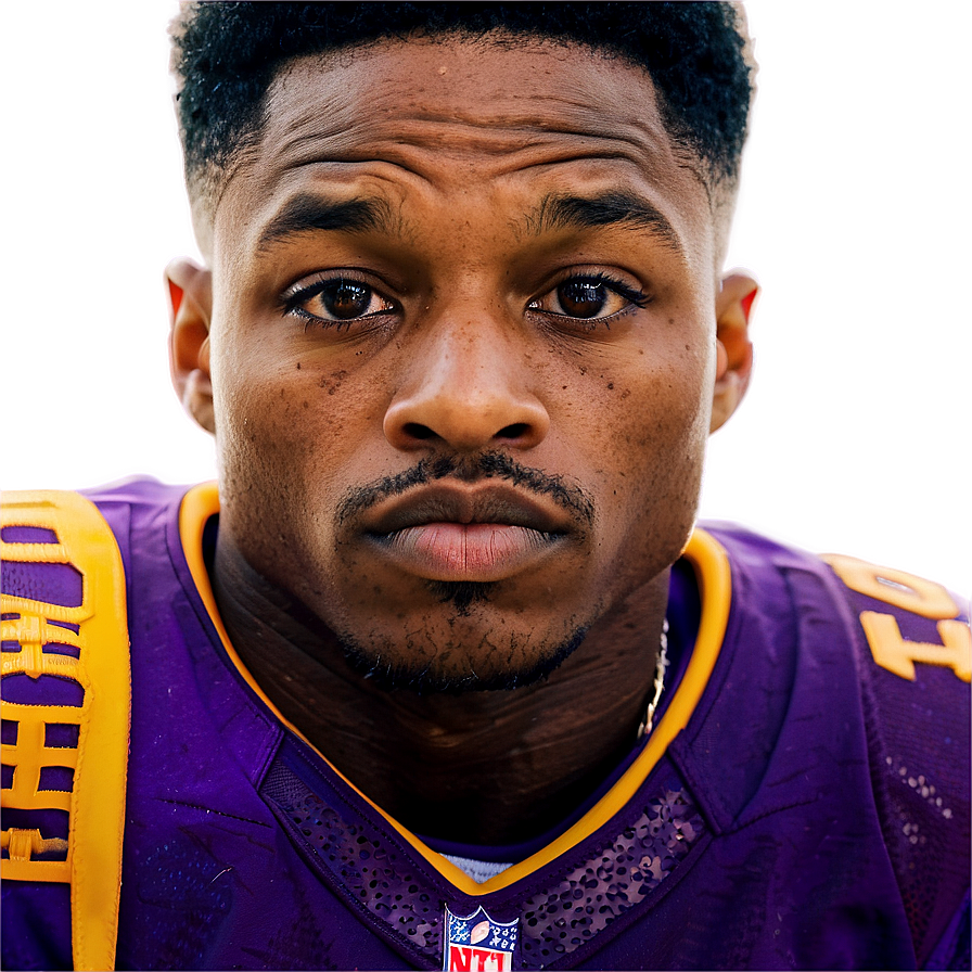 Stefon Diggs Intense Game Face Png 06202024 PNG