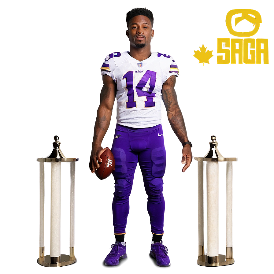 Stefon Diggs Leadership Pose Png Yjr PNG