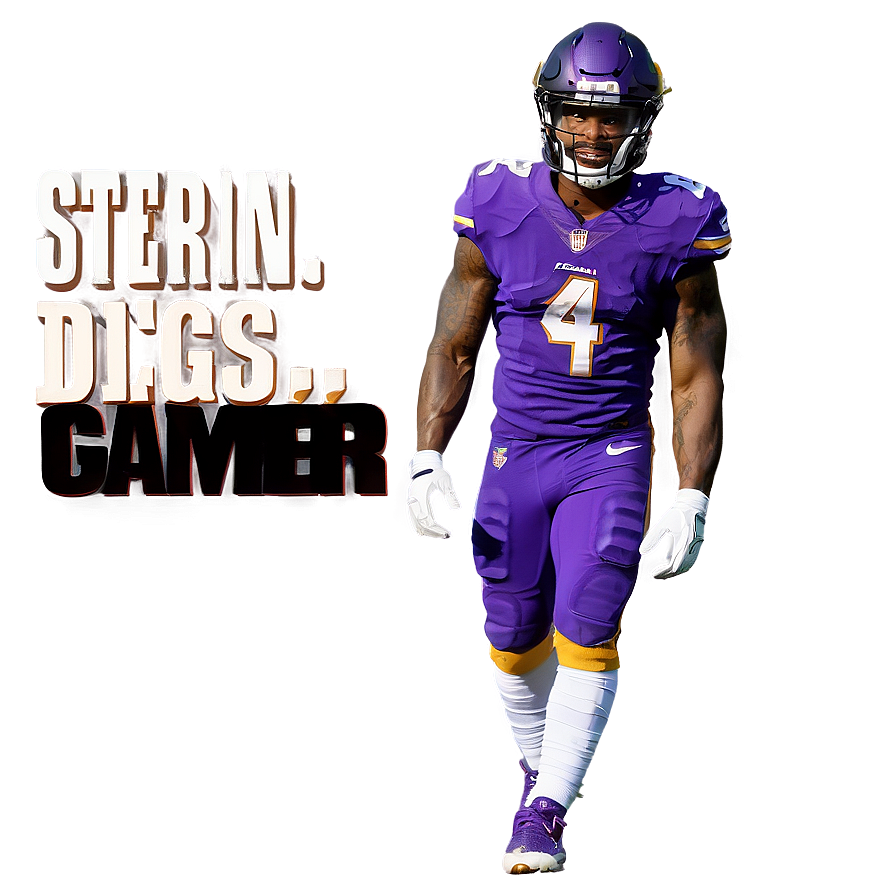 Stefon Diggs Pre-game Warmup Png Bwn60 PNG