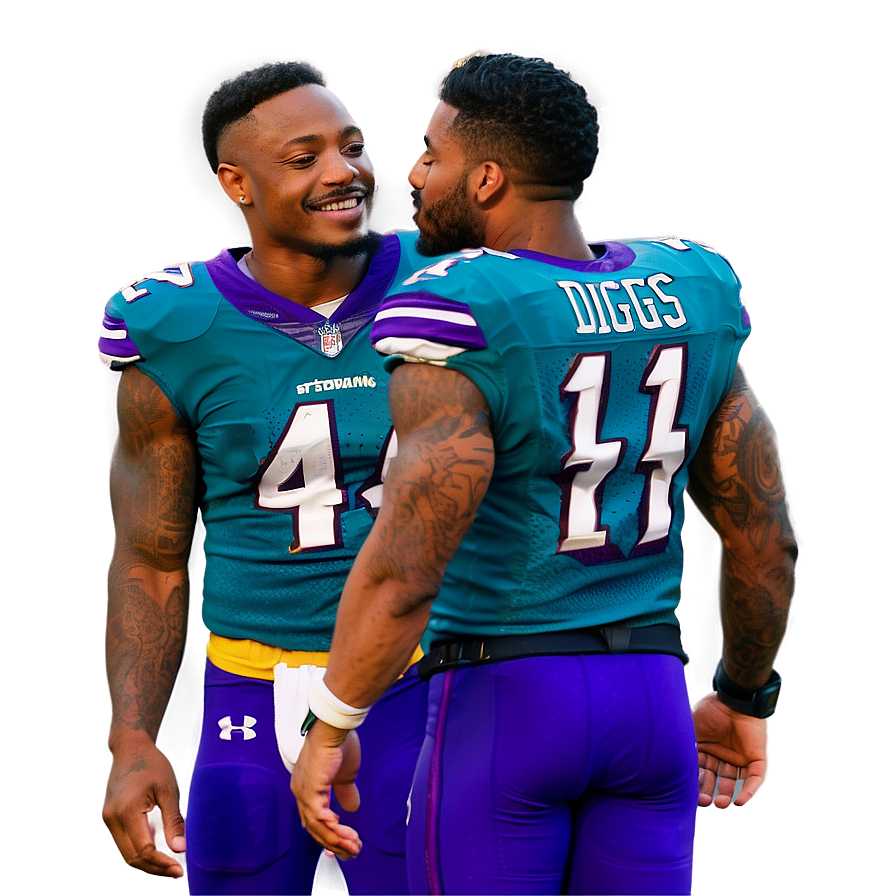 Stefon Diggs Team Huddle Moment Png Wbw93 PNG