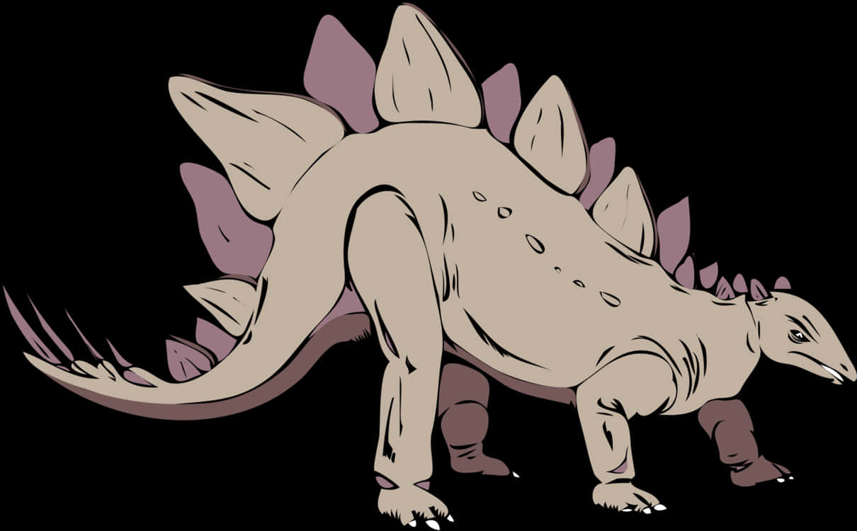 Stegosaurus Illustration PNG