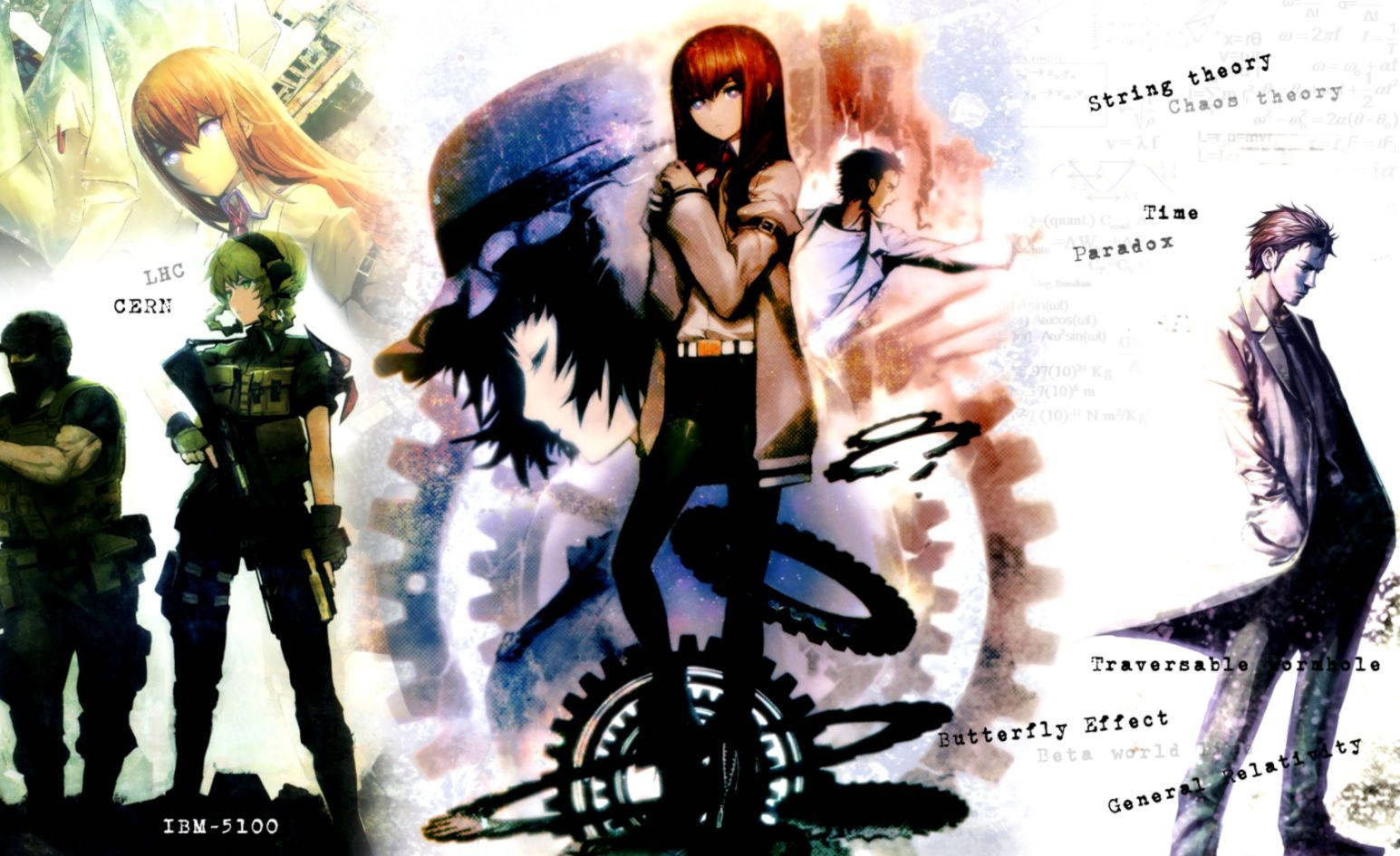 Brilliant minds of Kurisu Makise and the Team from Steins Gate Wallpaper