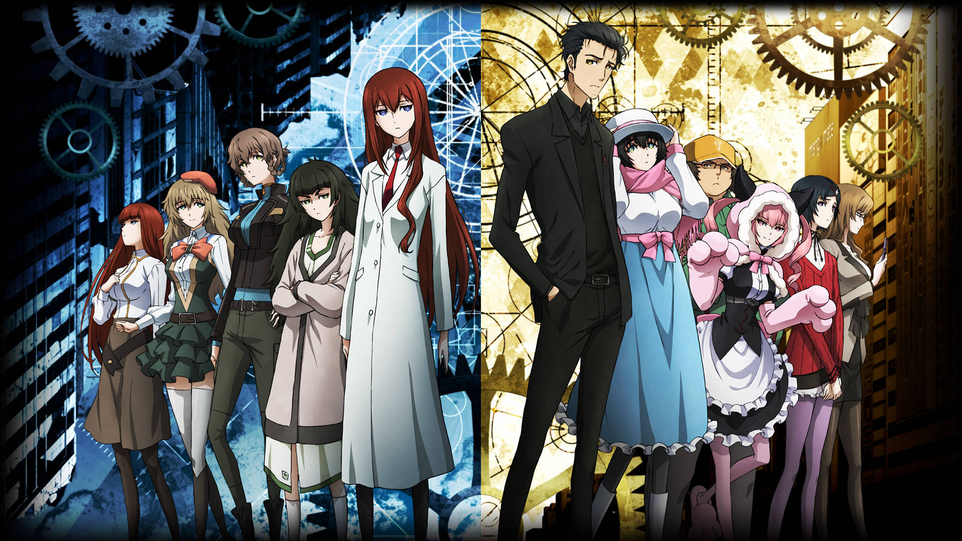 Steins Gate Stylish Outfits Wallpaper