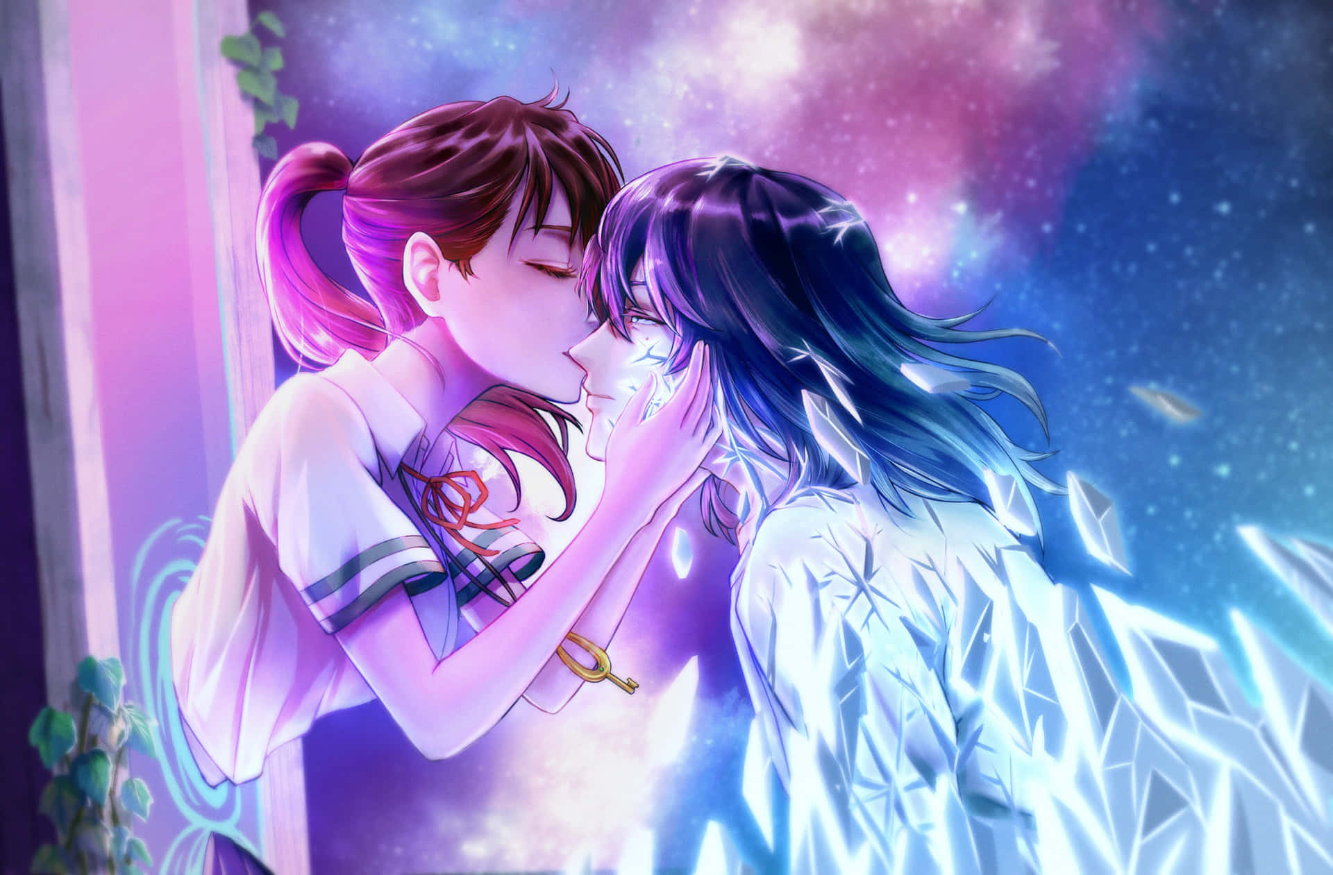 Stellar Kiss Anime Artwork Wallpaper