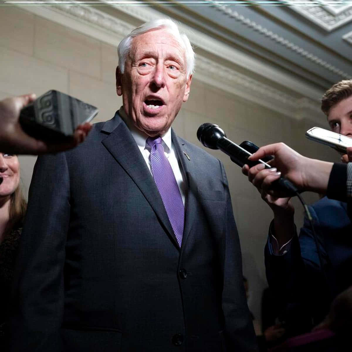 Steny Hoyer Answering Interviews Wallpaper