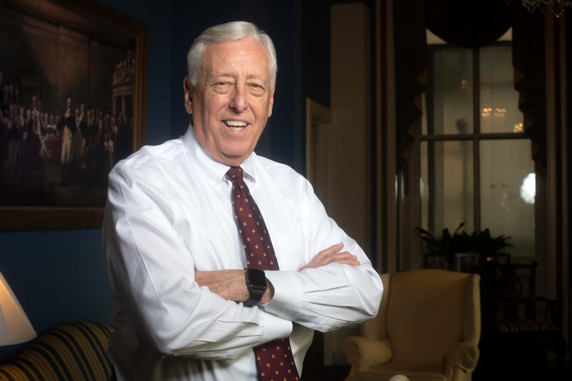 Steny Hoyer Smiling Crossed Arms Wallpaper