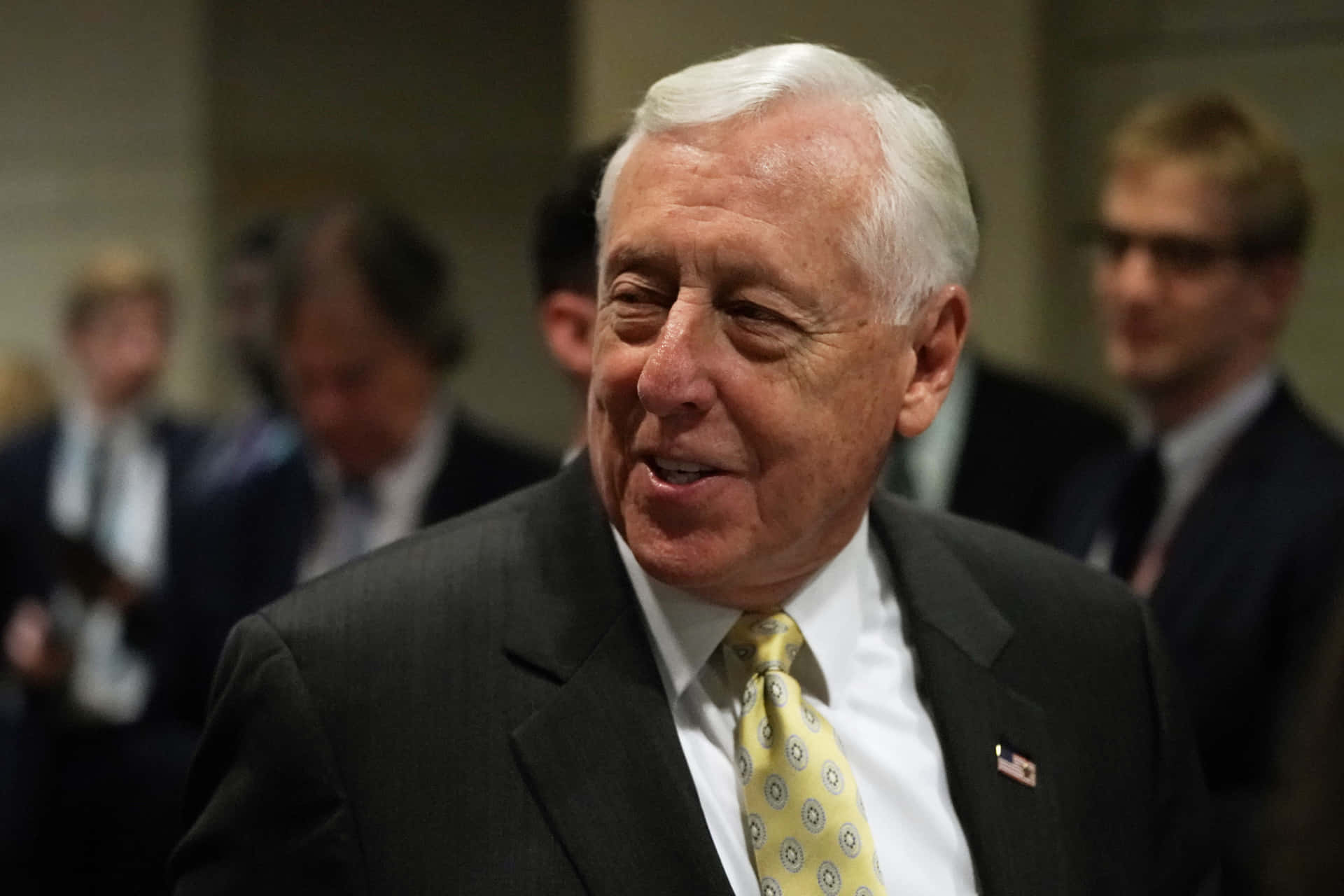Steny Hoyer With Yellow Tie Wallpaper
