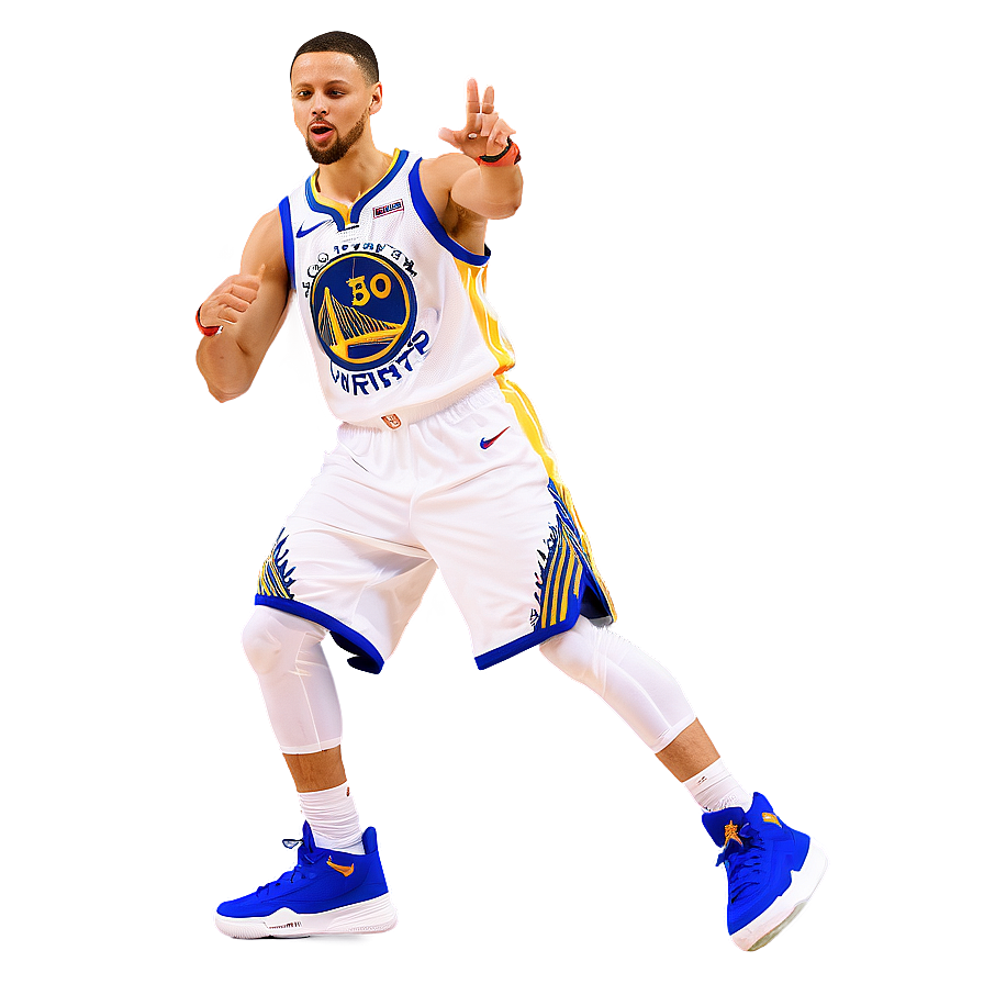 Steph Curry 3-point Celebration Png Clj PNG