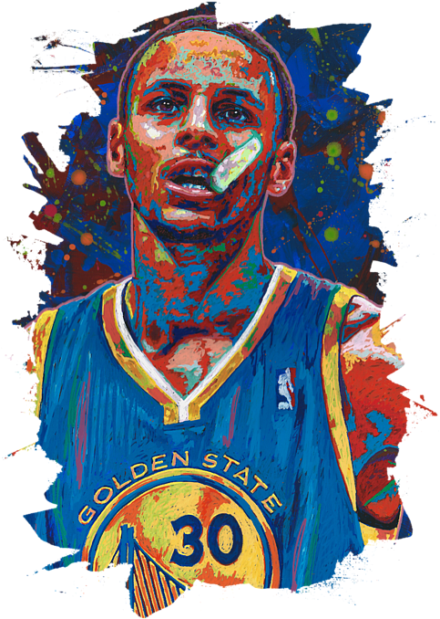 Download Steph Curry Golden State Warriors Artwork 0406