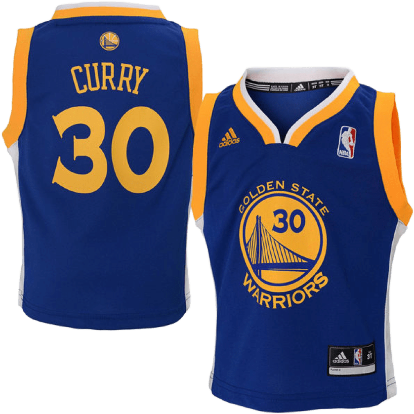 Steph Curry Golden State Warriors Jersey PNG