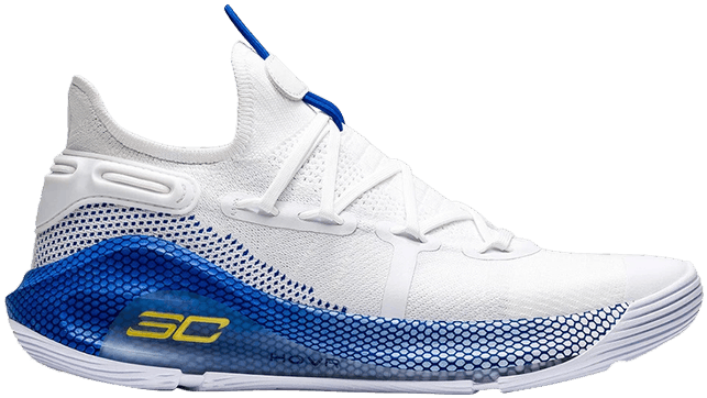 Steph Curry S C White Blue Basketball Shoe PNG