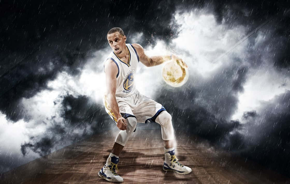 Stephen Curry in action on the basketball court